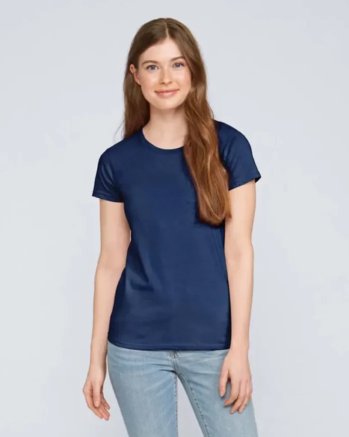 ladies fitted crew neck tee