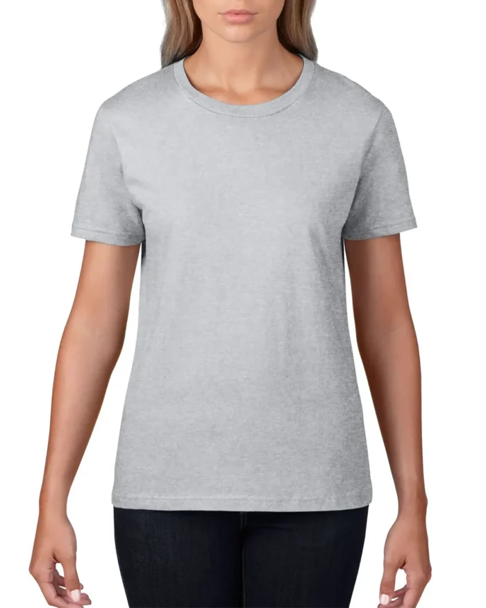 ladies fitted crew neck tee
