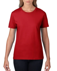 ladies fitted crew neck tee