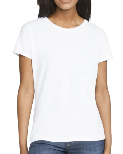 ladies fitted crew neck tee